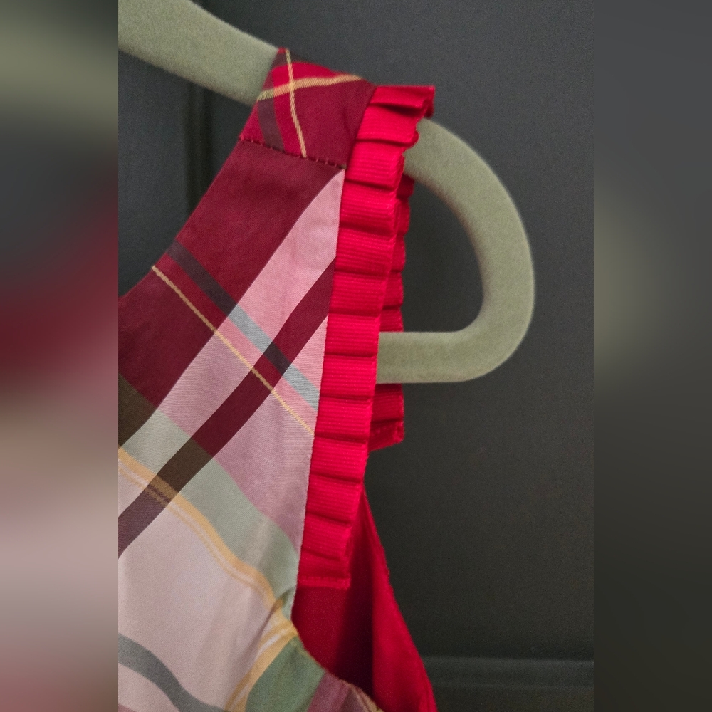 Janie and Jack Vibrant Red Plaid Dress - Picture 2 of 10